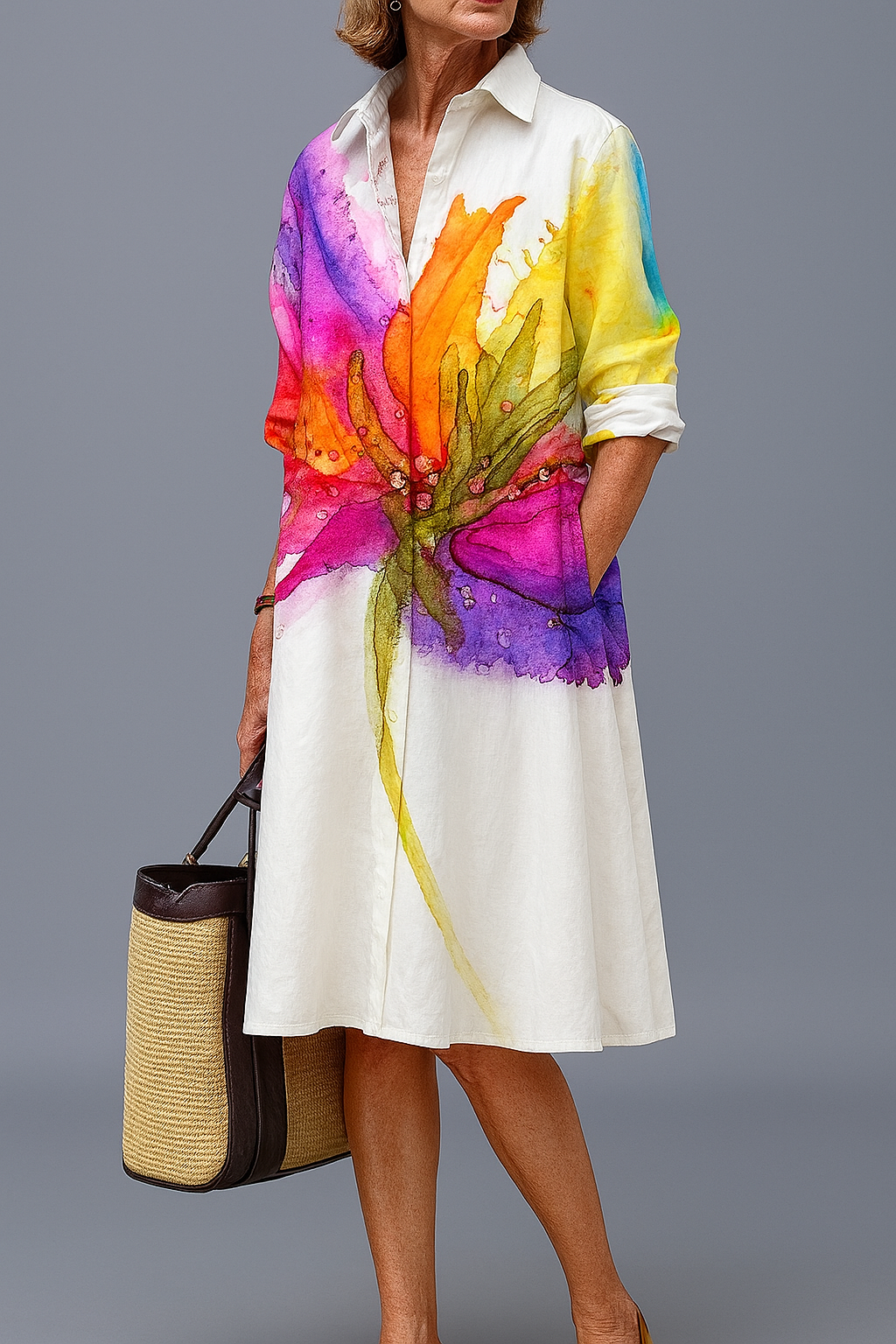 BRIDGET | VESTIDO MIDI ELEGANTE