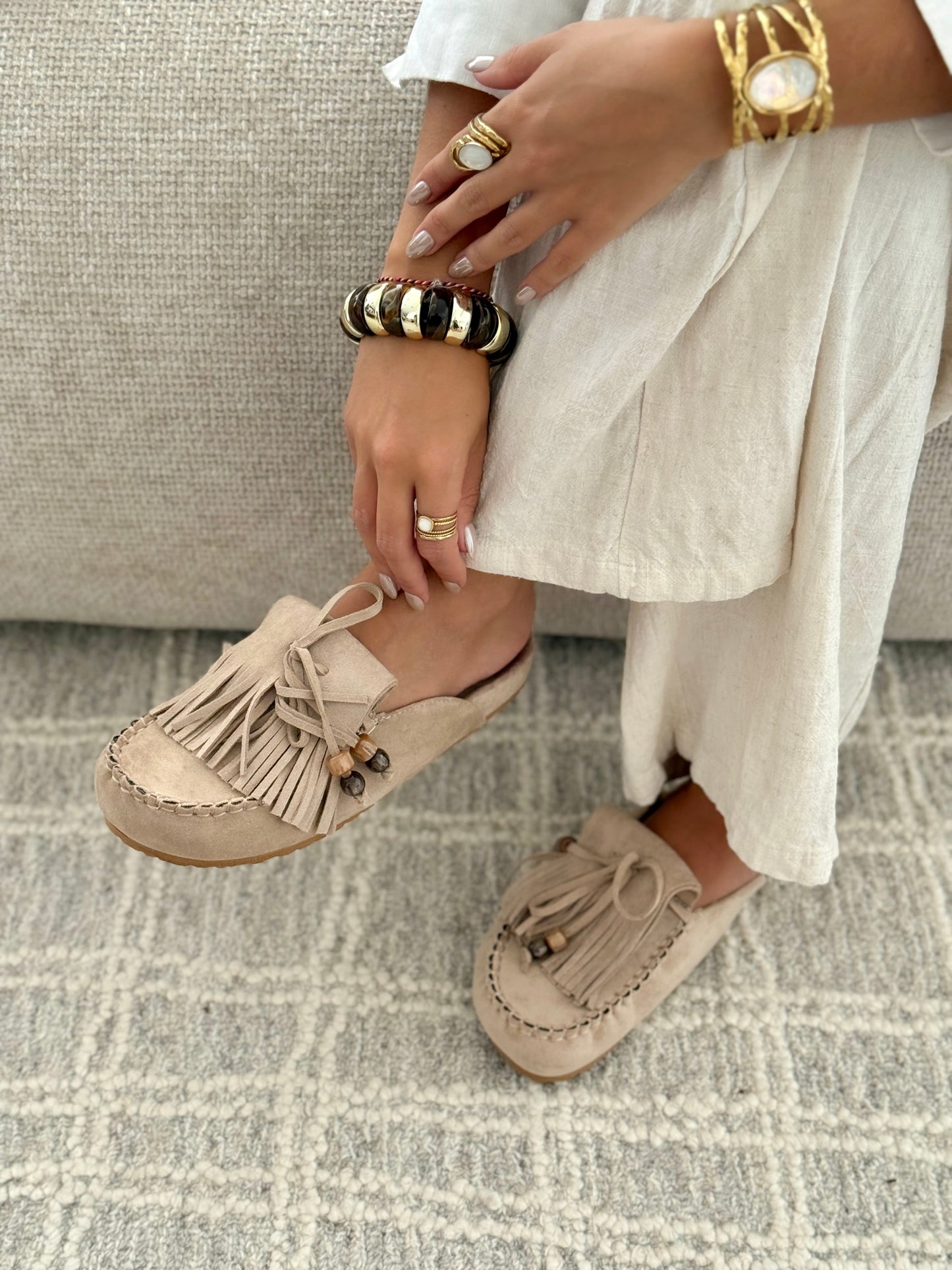 SABRINA | Mules Taupe