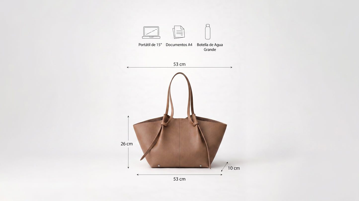Bolso Tote Sarah de Cuero Premium
