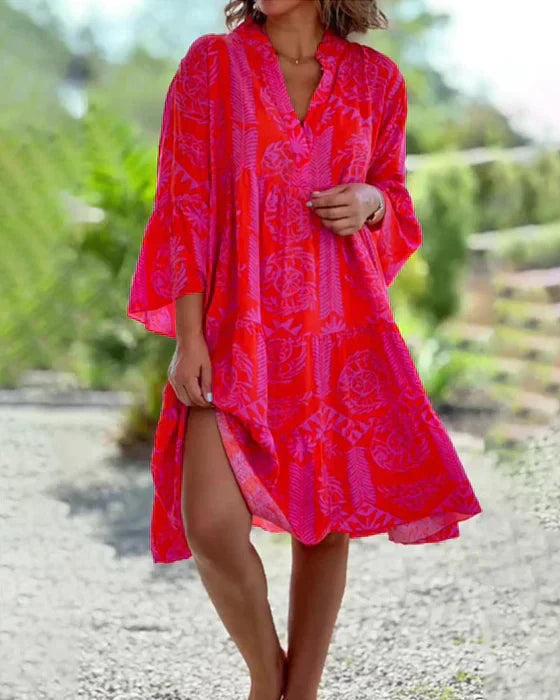 Valeria vestido boho de algodón