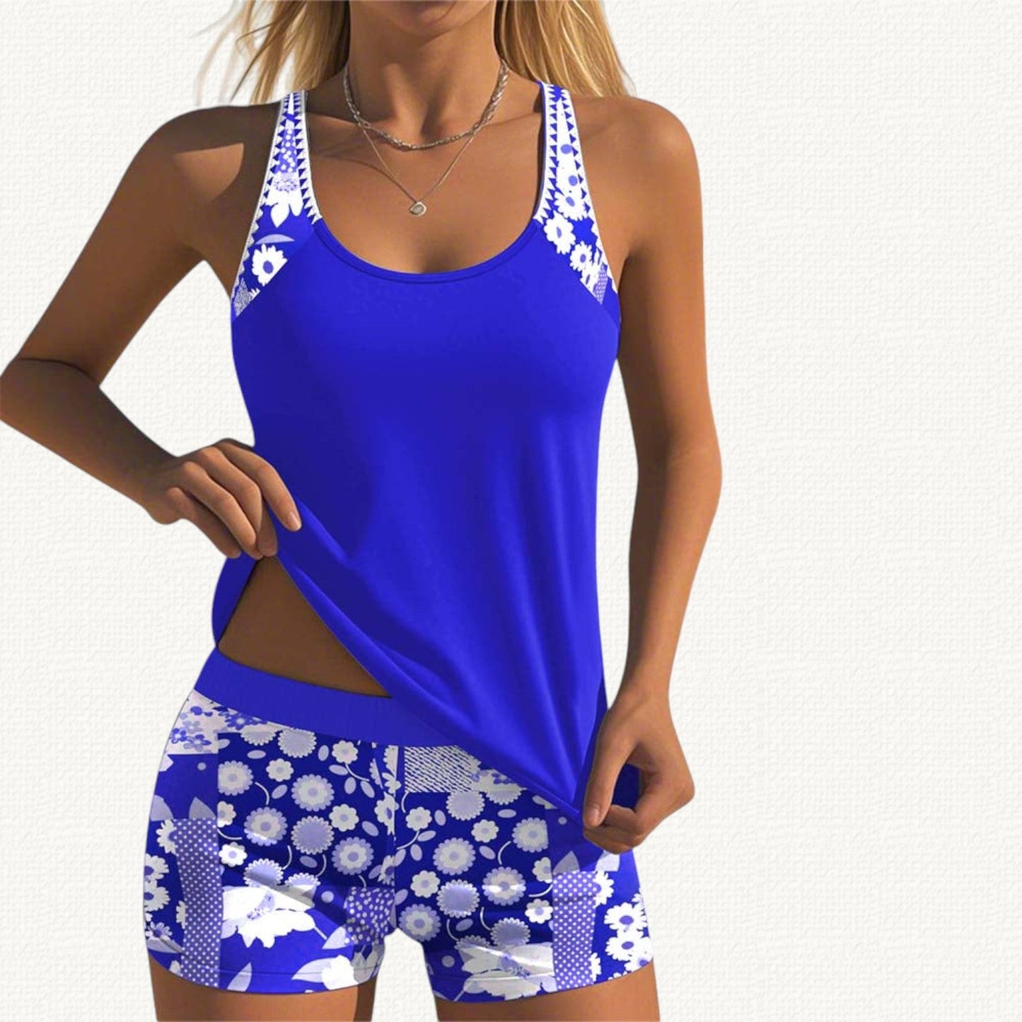 Vera | Tankini Holgado con Short Floral