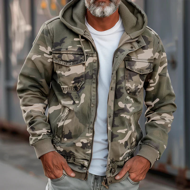 Gilbert | Chaqueta con Capucha Estilo Militar