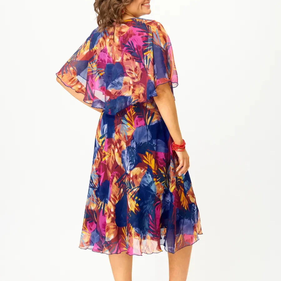 BARBARA | VESTIDO DE GASA CÓMODO DE TALLA GRANDE