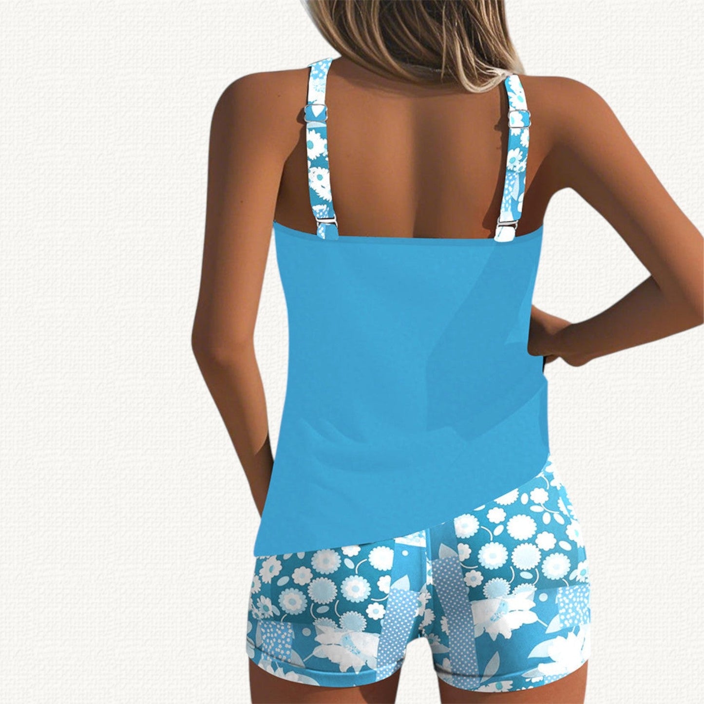 Vera | Tankini Holgado con Short Floral