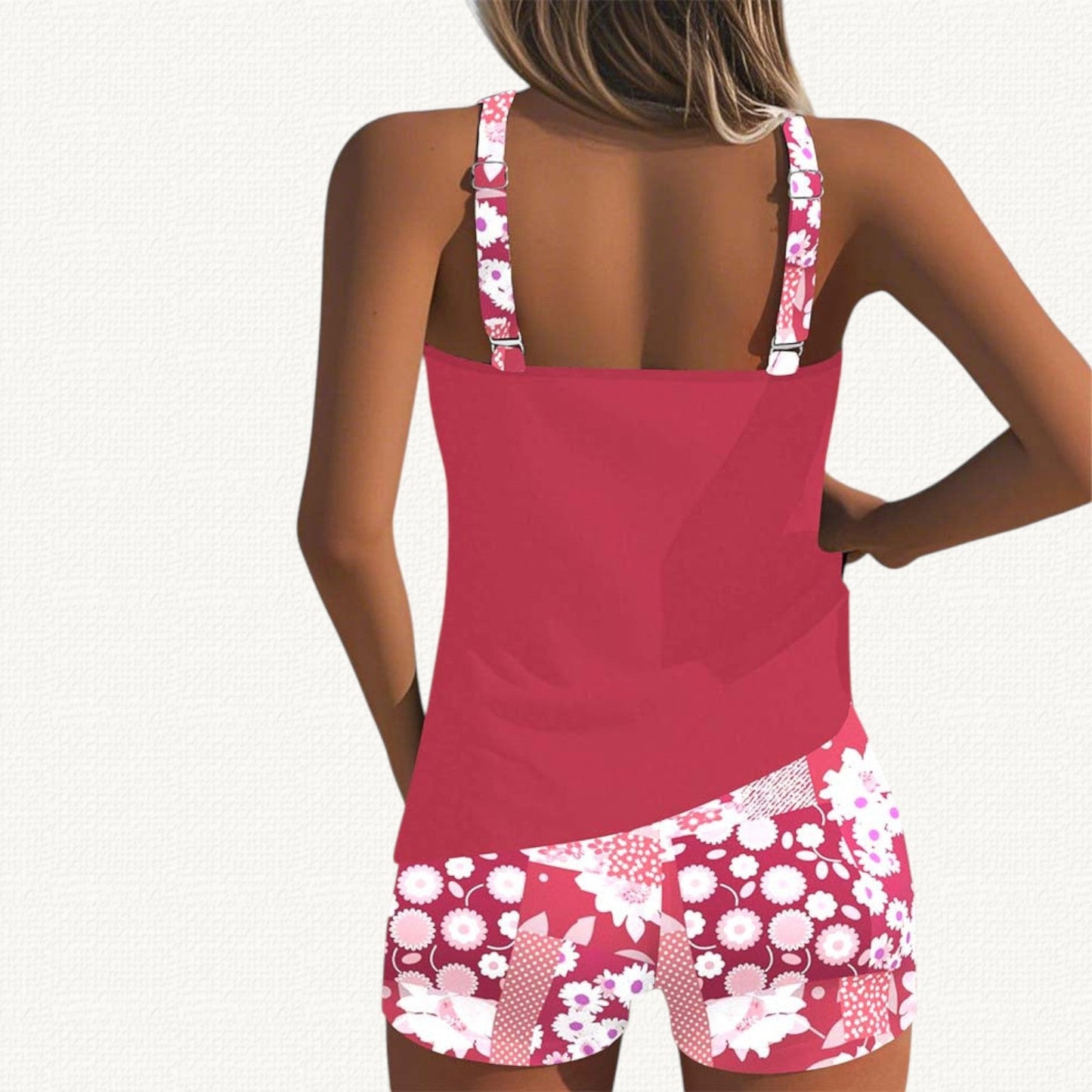 Vera | Tankini Holgado con Short Floral