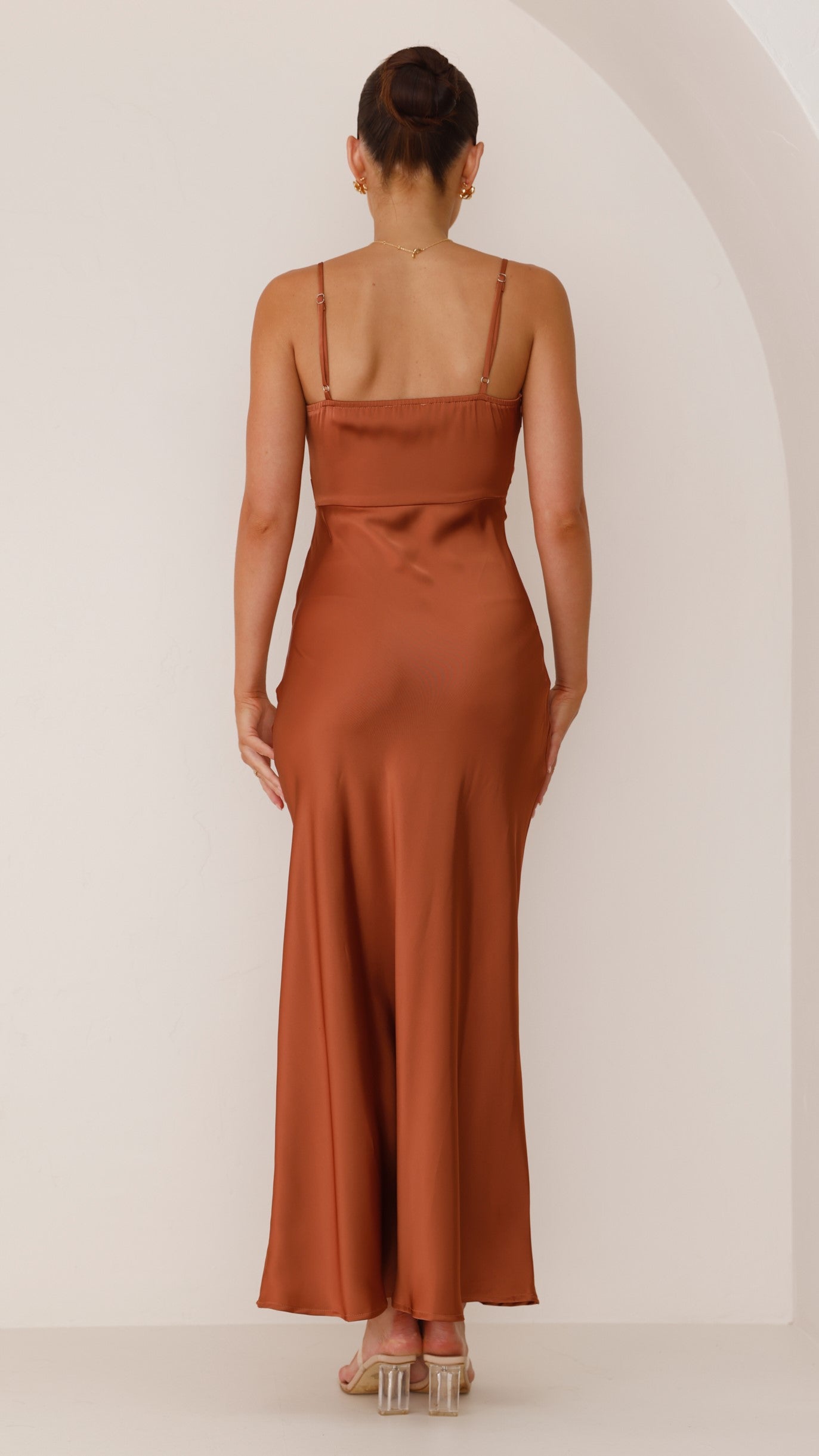 Lana - vestido color cobre