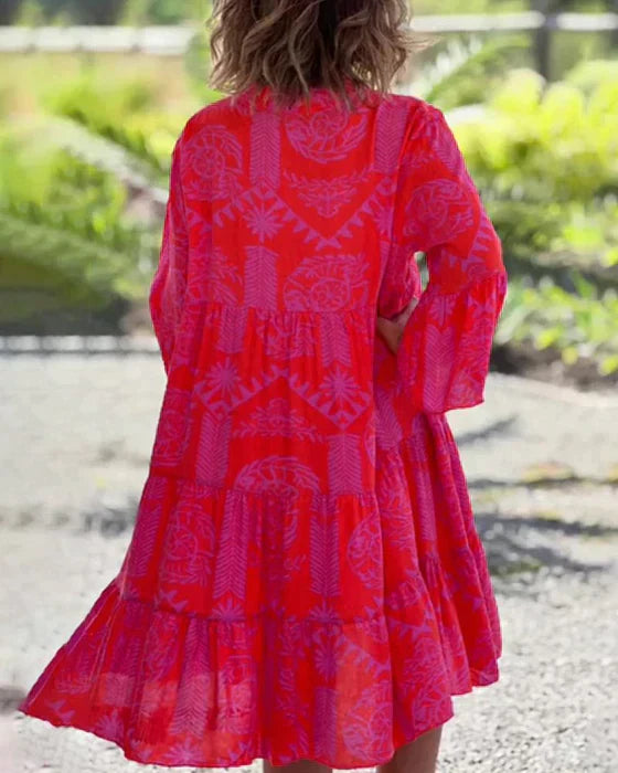 Valeria vestido boho de algodón