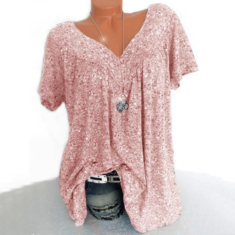Roxana | Camiseta de manga corta con cuello en V