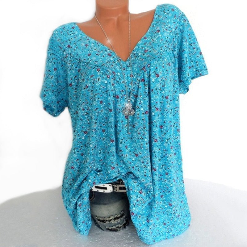 Roxana | Camiseta de manga corta con cuello en V