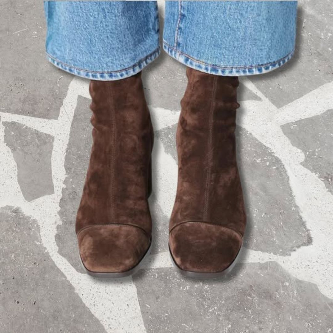 Capucine | Botines Elegantes de Ante para Mujer