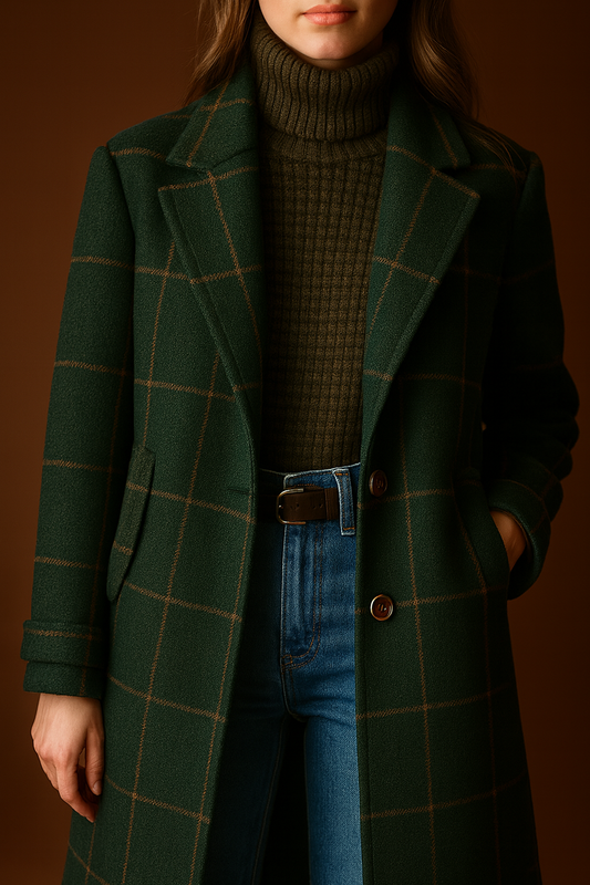 Inez | Abrigo de Lana con Estilo Nórdico