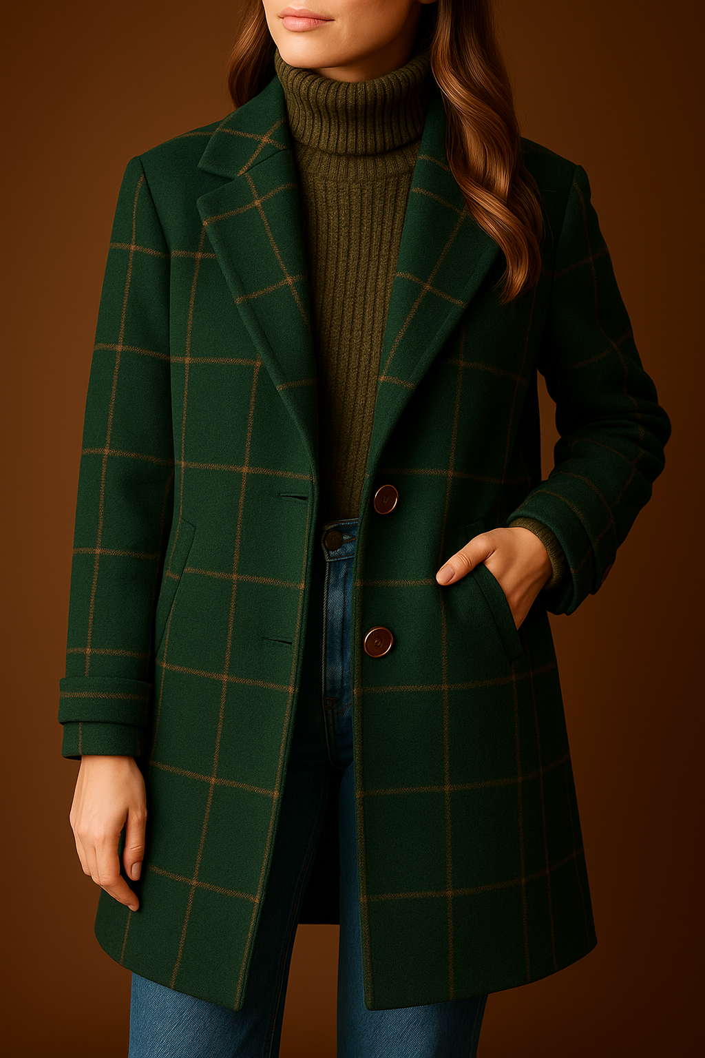 Inez | Abrigo de Lana con Estilo Nórdico