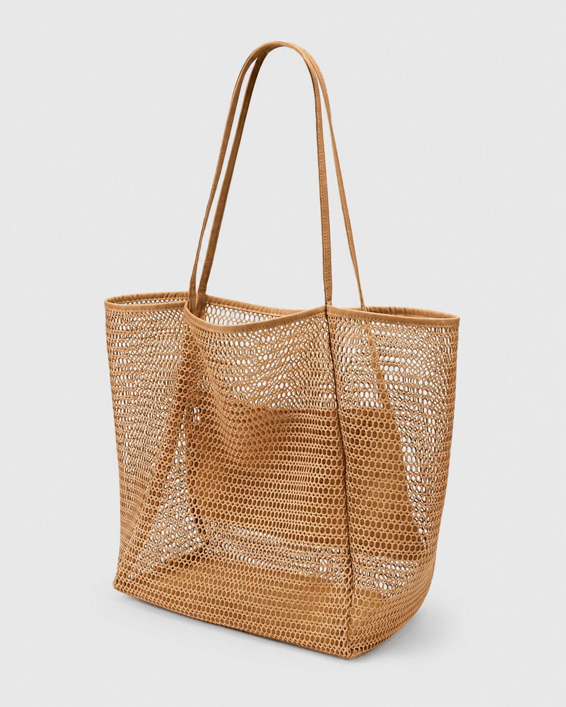 Bolso Tote de Playa Bohemio de Malla con Gran Capacidad