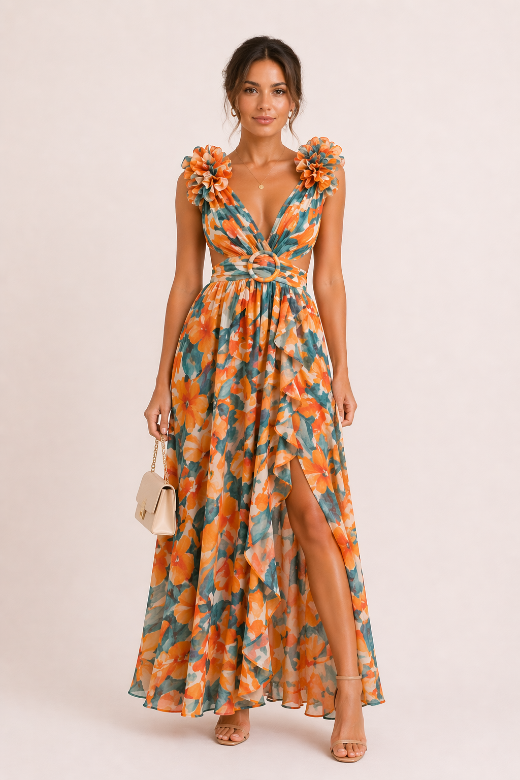 MARIA | VESTIDO MAXI DE GASA