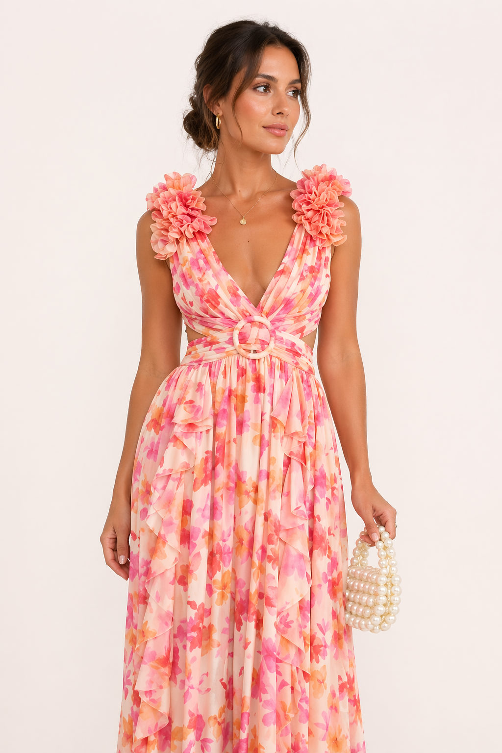 MARIA | VESTIDO MAXI DE GASA