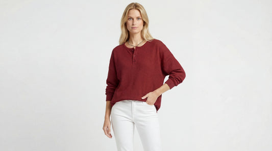 Annelie | Top Henley con Estilo Casual