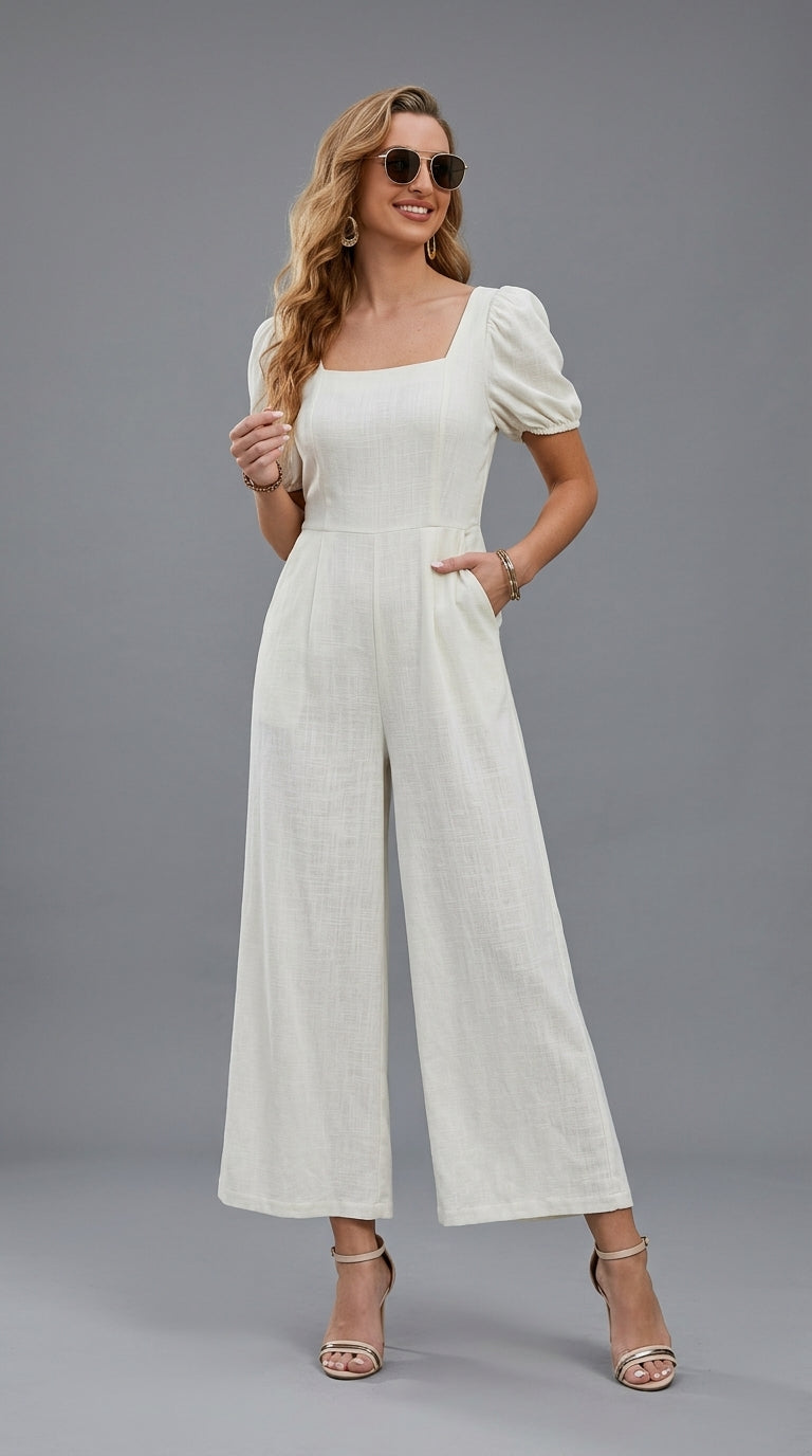 LAURA | MONO ELEGANTE DE PIERNA ANCHA