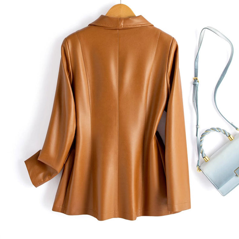 Riviera | Blazer de Cuero Elegante