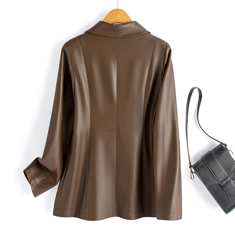 Riviera | Blazer de Cuero Elegante