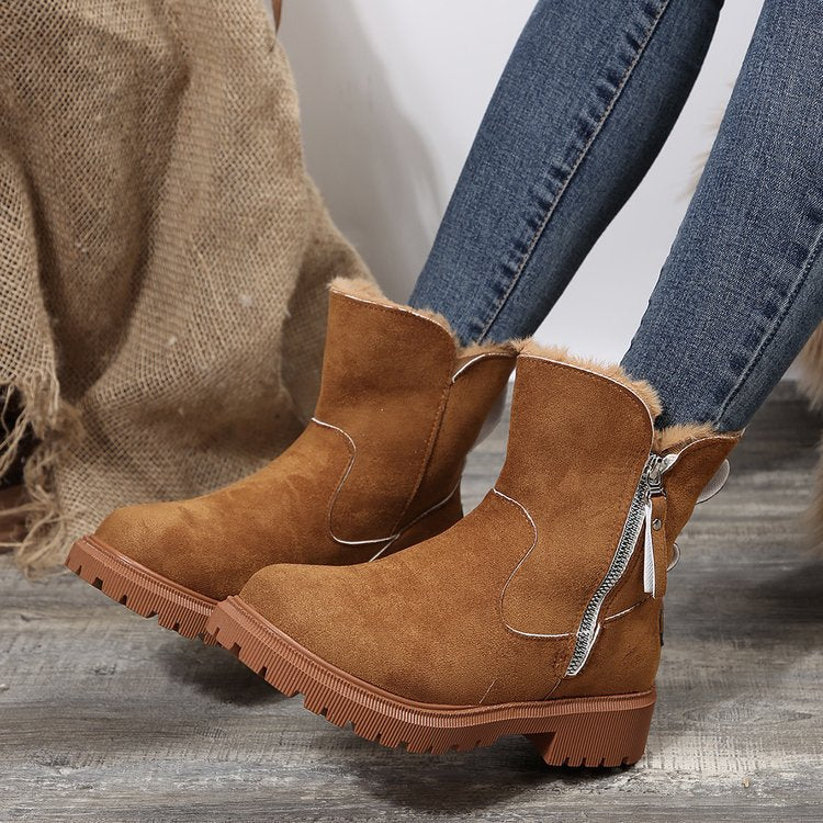 Botas con forro polar para mujer