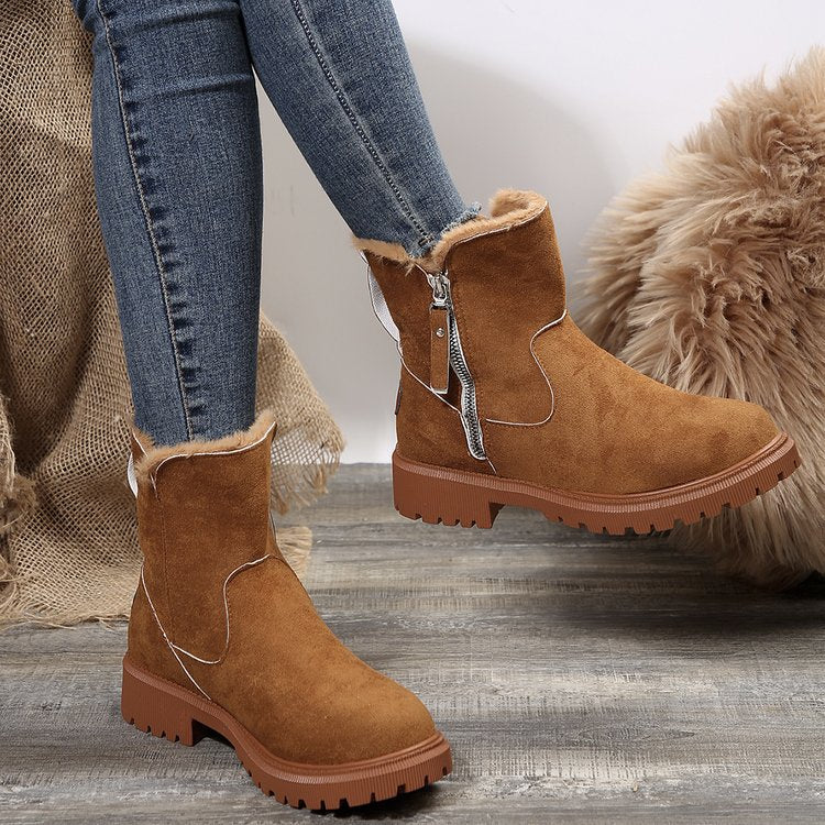 Botas con forro polar para mujer