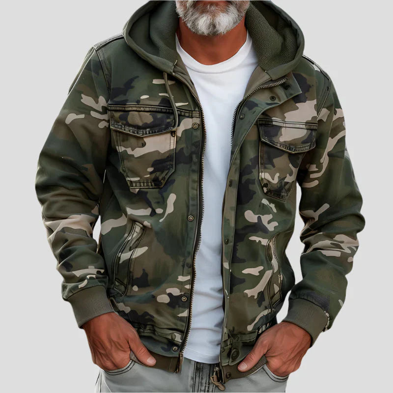 Gilbert | Chaqueta con Capucha Estilo Militar