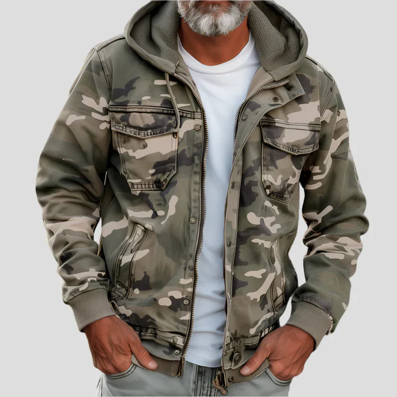 Gilbert | Chaqueta con Capucha Estilo Militar
