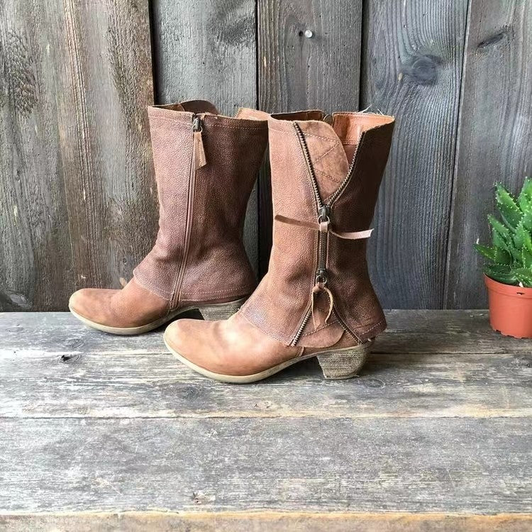 Lourdes | Botas Cowgirl de Invierno con Forro Cálido