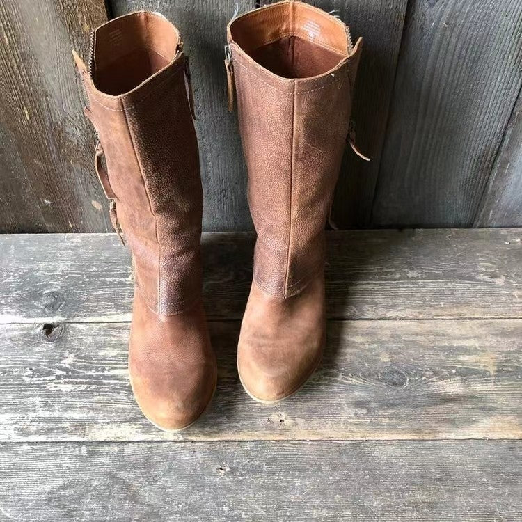 Lourdes | Botas Cowgirl de Invierno con Forro Cálido