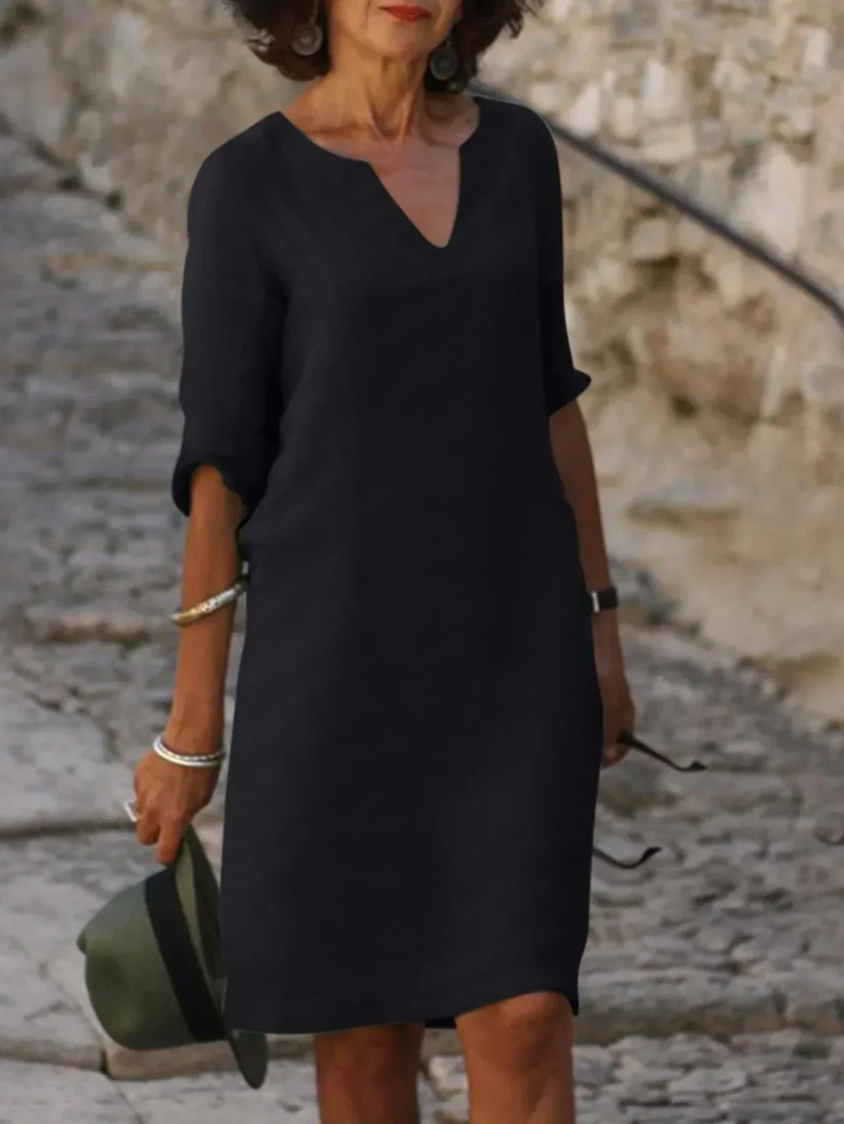 Viola elegante vestido cómodo