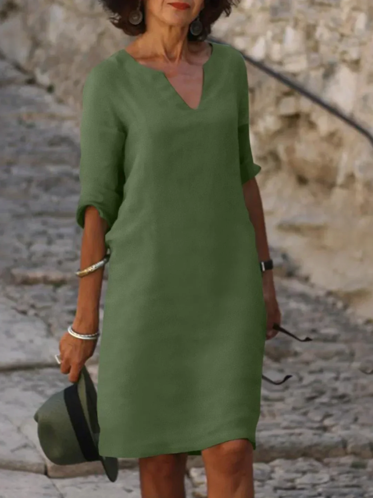 Viola elegante vestido cómodo