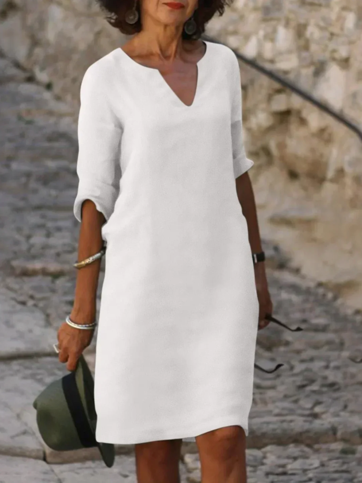 Viola elegante vestido cómodo
