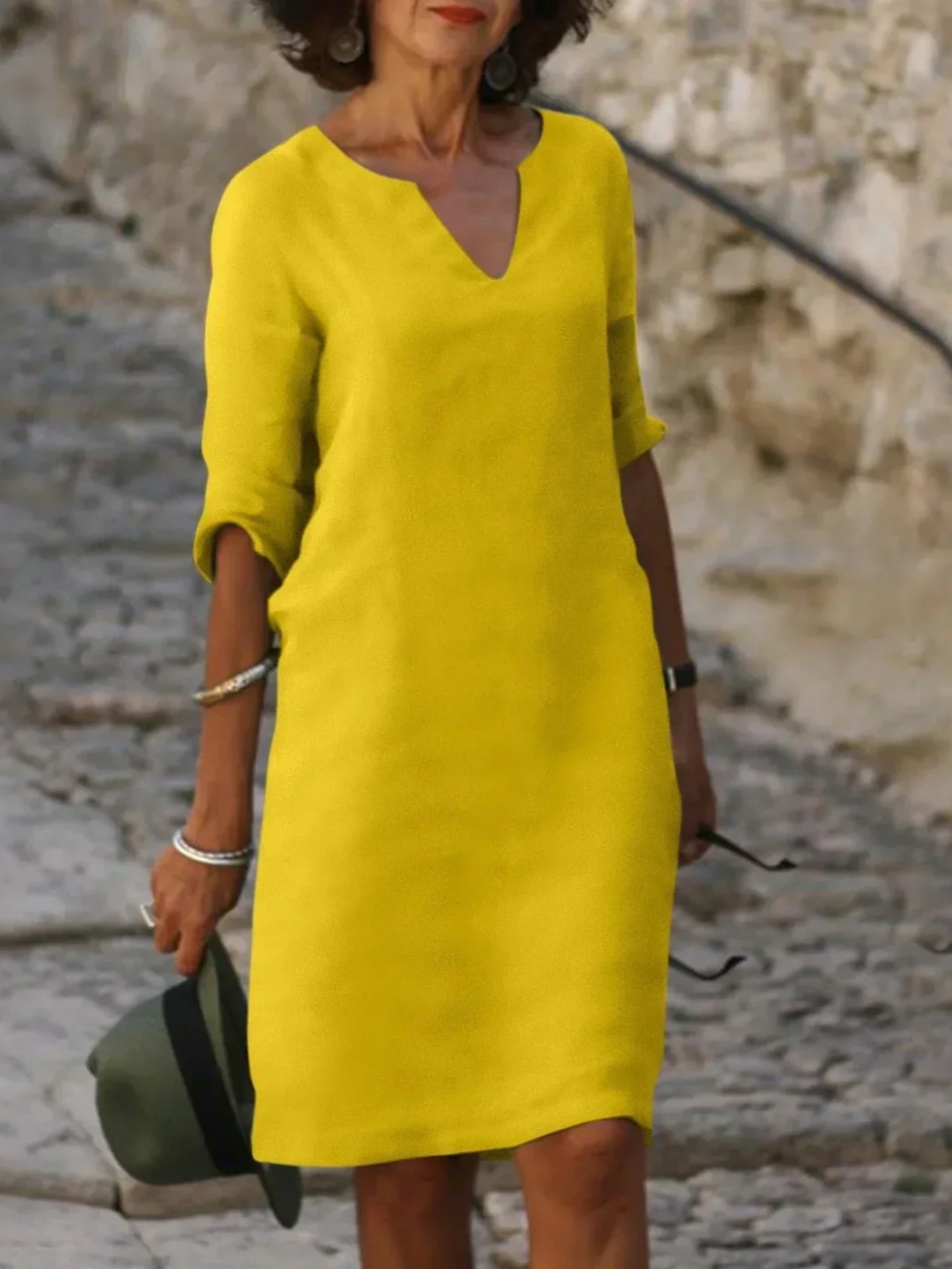 Viola elegante vestido cómodo