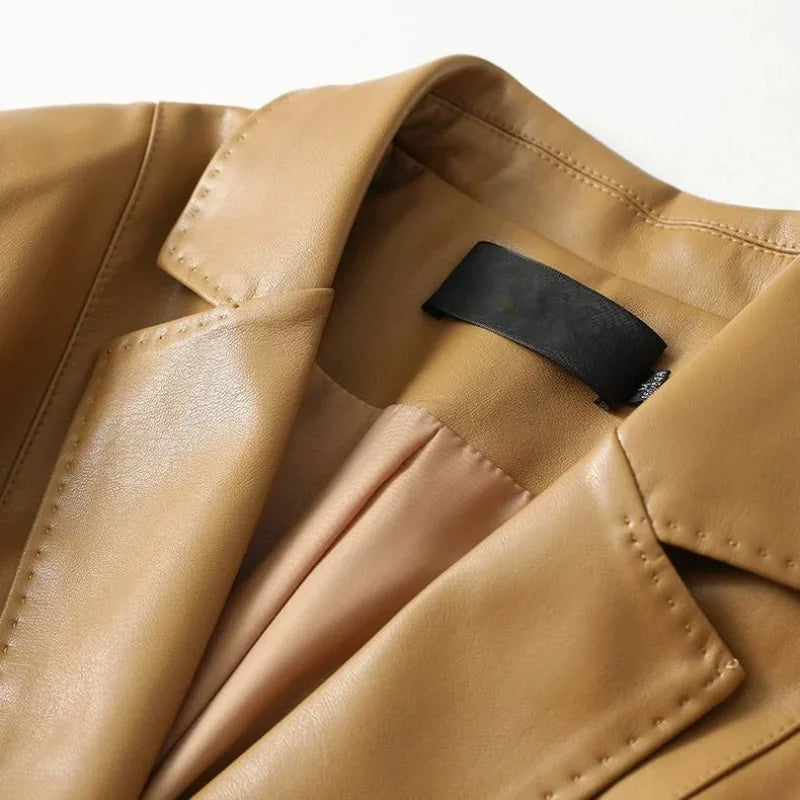 Rivera | Blazer de Cuero Premium