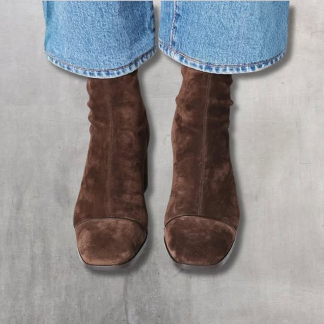 Capucine | Botines Elegantes de Ante para Mujer