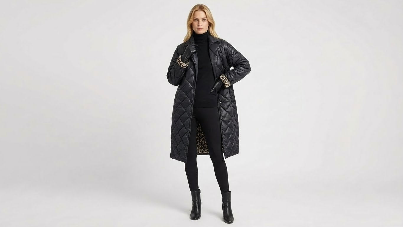 Lizaidis abrigo Elegante de Leopardo