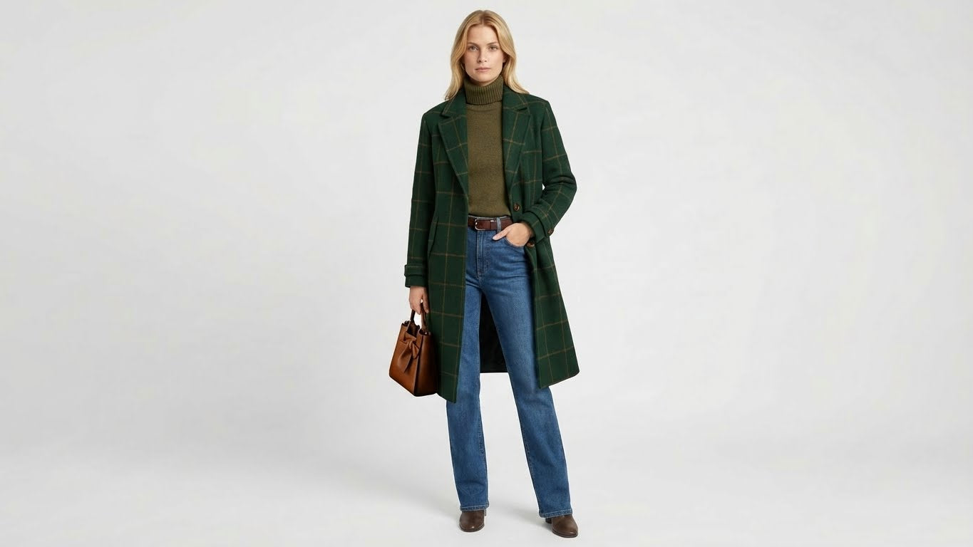 Inez | Abrigo de Lana con Estilo Nórdico