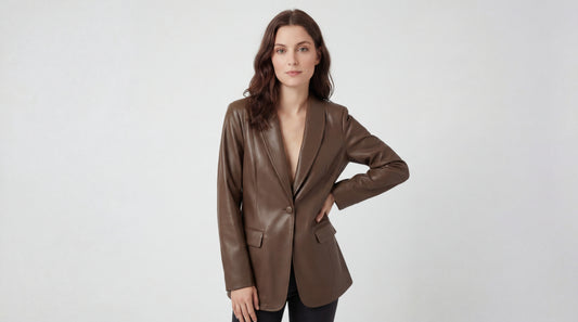 Riviera | Blazer de Cuero Elegante