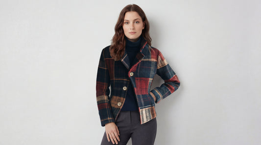 Ira™ | Chaqueta Clásica de Lana a Cuadros