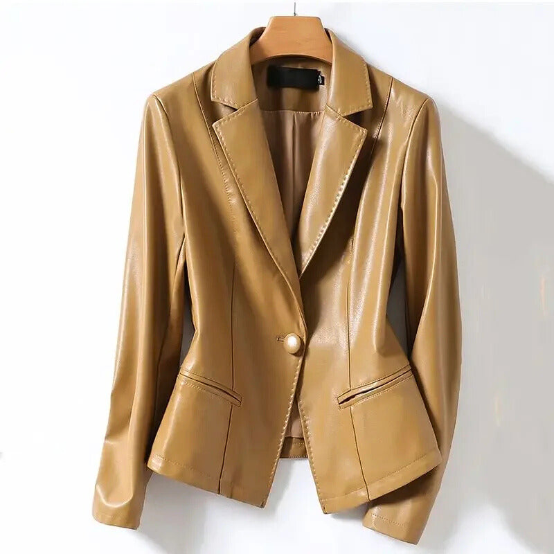 Rivera | Blazer de Cuero Premium