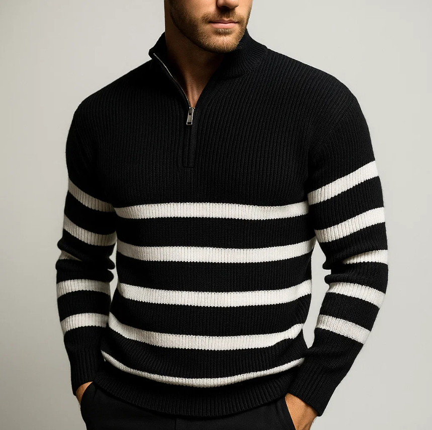 BLACKWELL | JERSEY PREMIUM CON CREMALLERA Y RAYAS