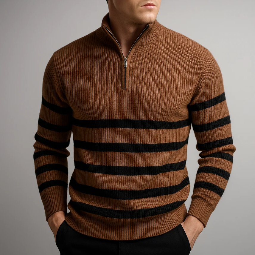 BLACKWELL | JERSEY PREMIUM CON CREMALLERA Y RAYAS