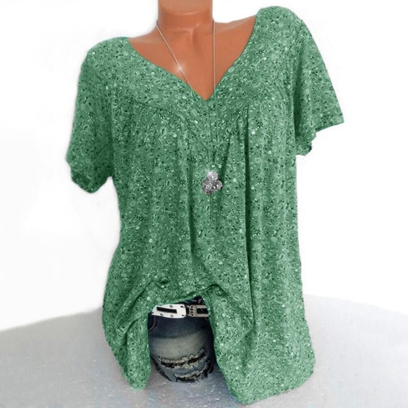 Roxana | Camiseta de manga corta con cuello en V