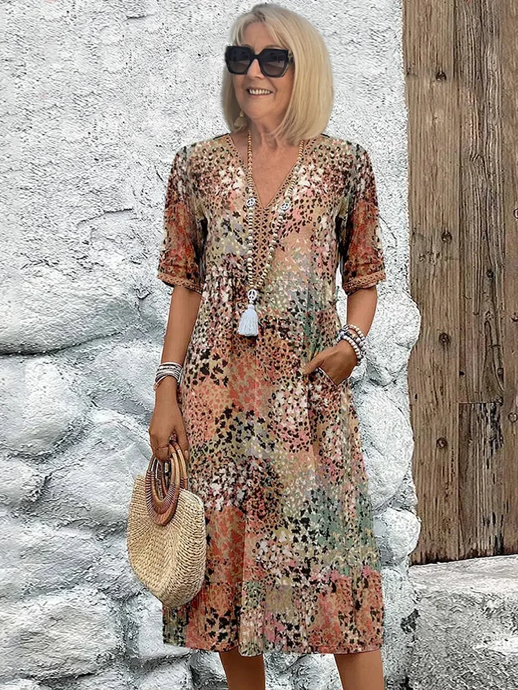 CALLIE | VESTIDO MIDI VIBRANTE DE CORTE FAVORECEDOR Y ESTILO SIN ESFUERZO