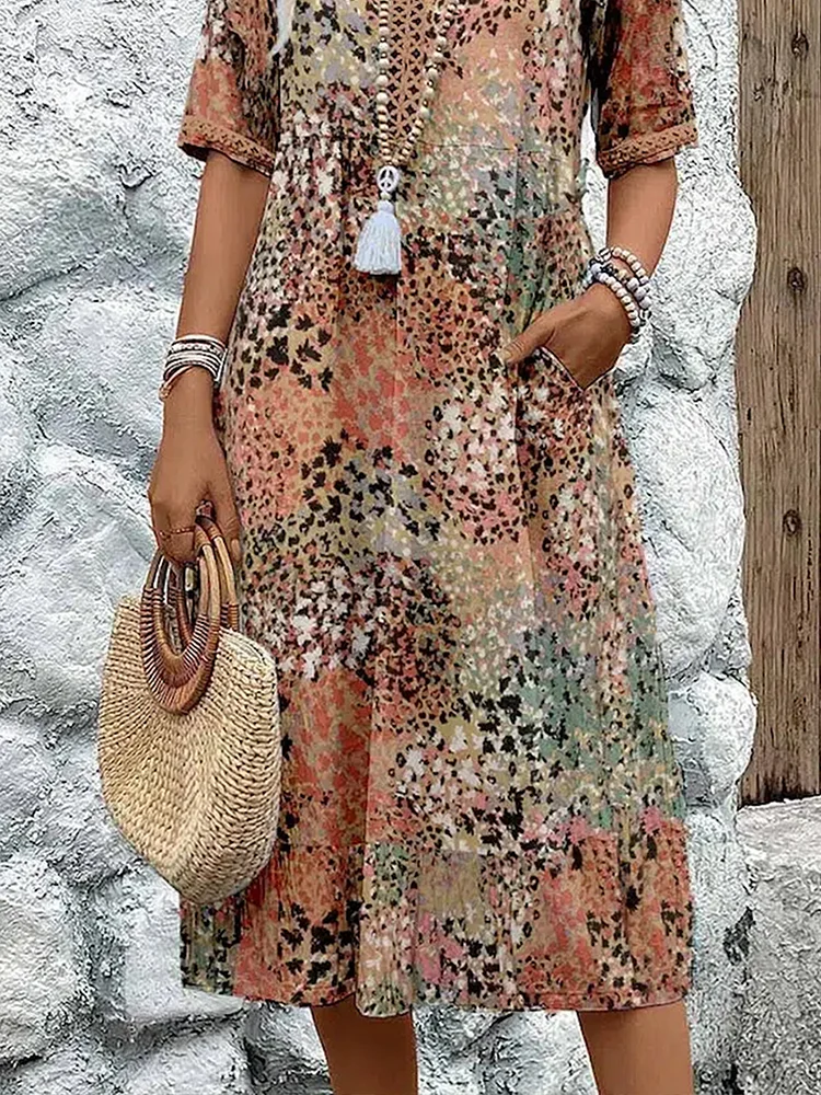 CALLIE | VESTIDO MIDI VIBRANTE DE CORTE FAVORECEDOR Y ESTILO SIN ESFUERZO