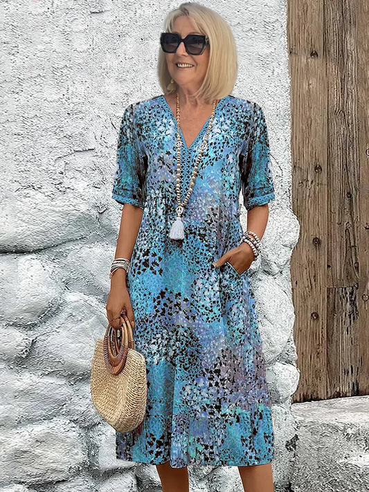 CALLIE | VESTIDO MIDI VIBRANTE DE CORTE FAVORECEDOR Y ESTILO SIN ESFUERZO
