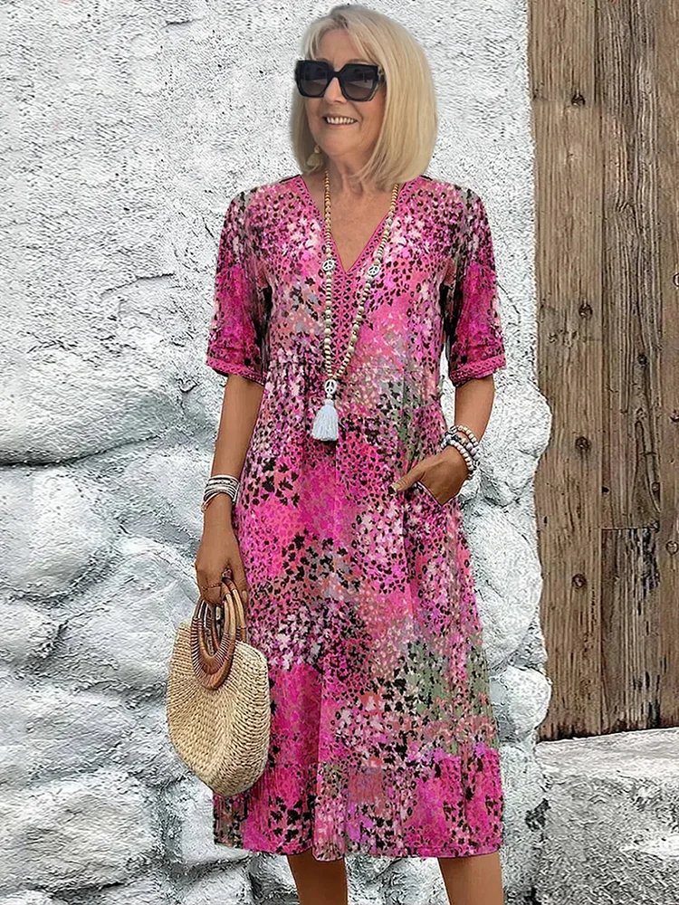 CALLIE | VESTIDO MIDI VIBRANTE DE CORTE FAVORECEDOR Y ESTILO SIN ESFUERZO
