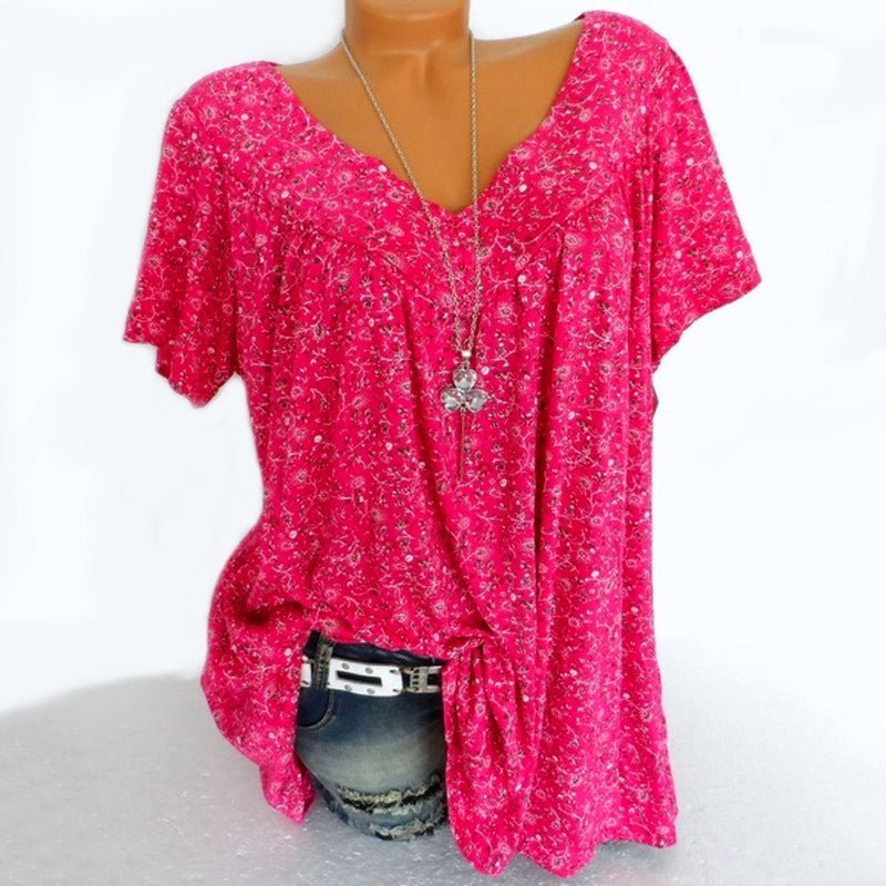 Roxana | Camiseta de manga corta con cuello en V