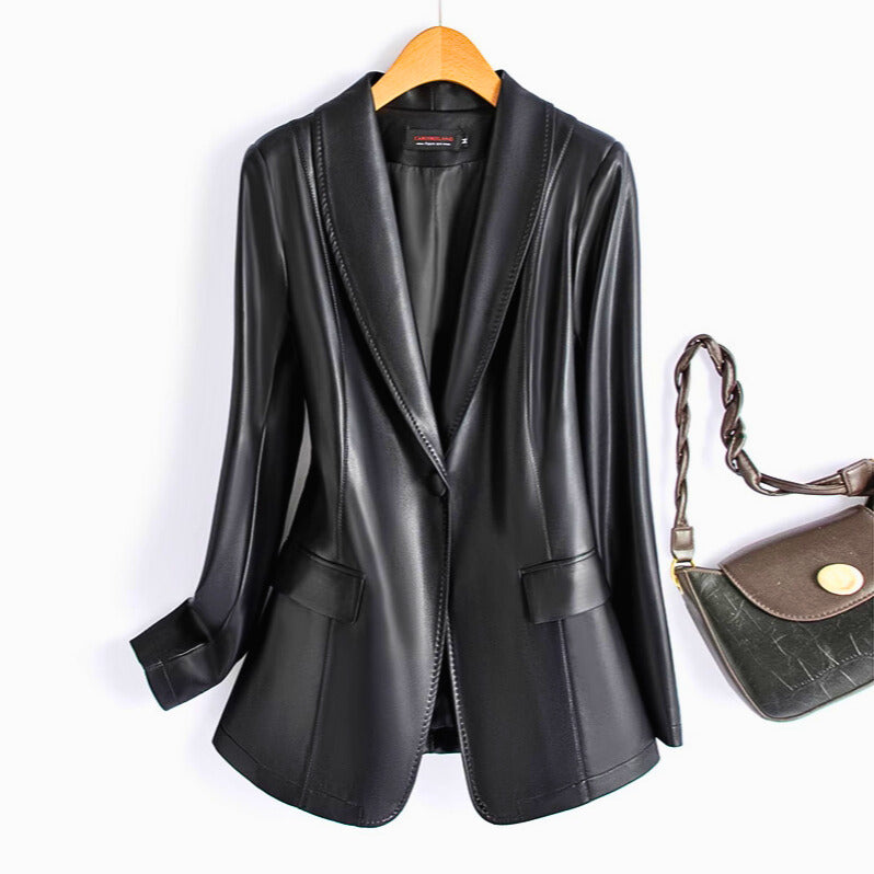 Riviera | Blazer de Cuero Elegante