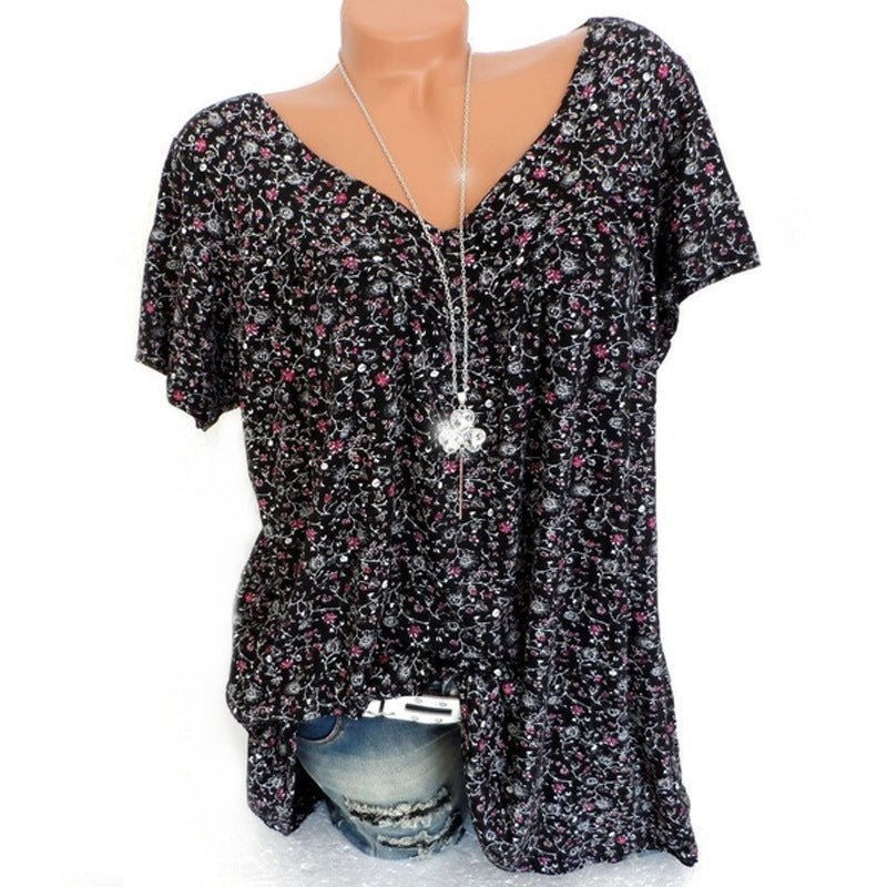 Roxana | Camiseta de manga corta con cuello en V